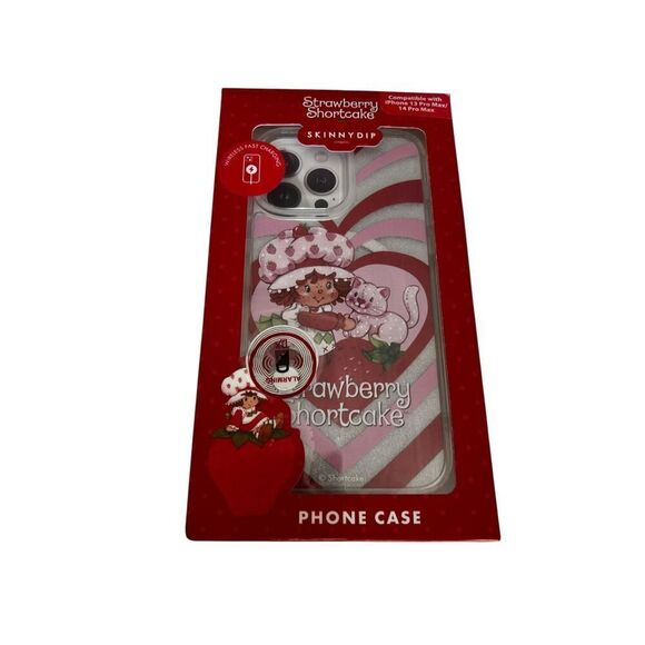 SKINNYDIP STRAWBERRY SHORTCAKE IPHONE 13 & 14 PRO MAX PHONE CASE NEW - Picture 1 of 3